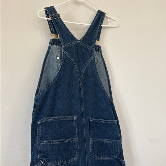 Carhartt Blue Denim Overalls Size 34 - Picture 5 of 16